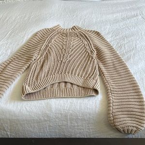 Free people tan sweater